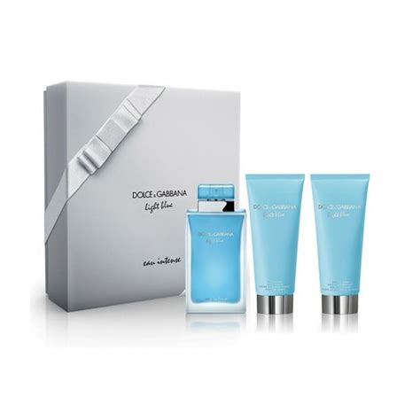 light blue intense gift set